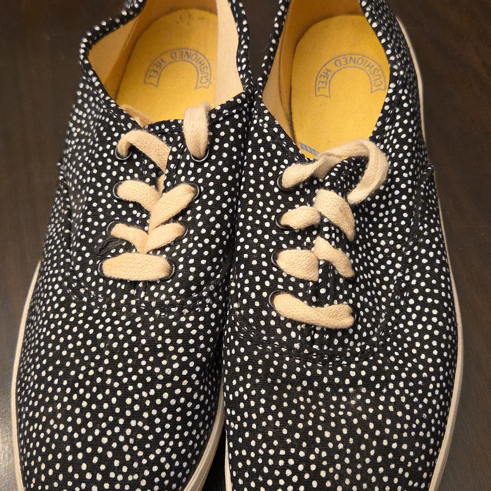 Black and White Polka Dot Sneakers